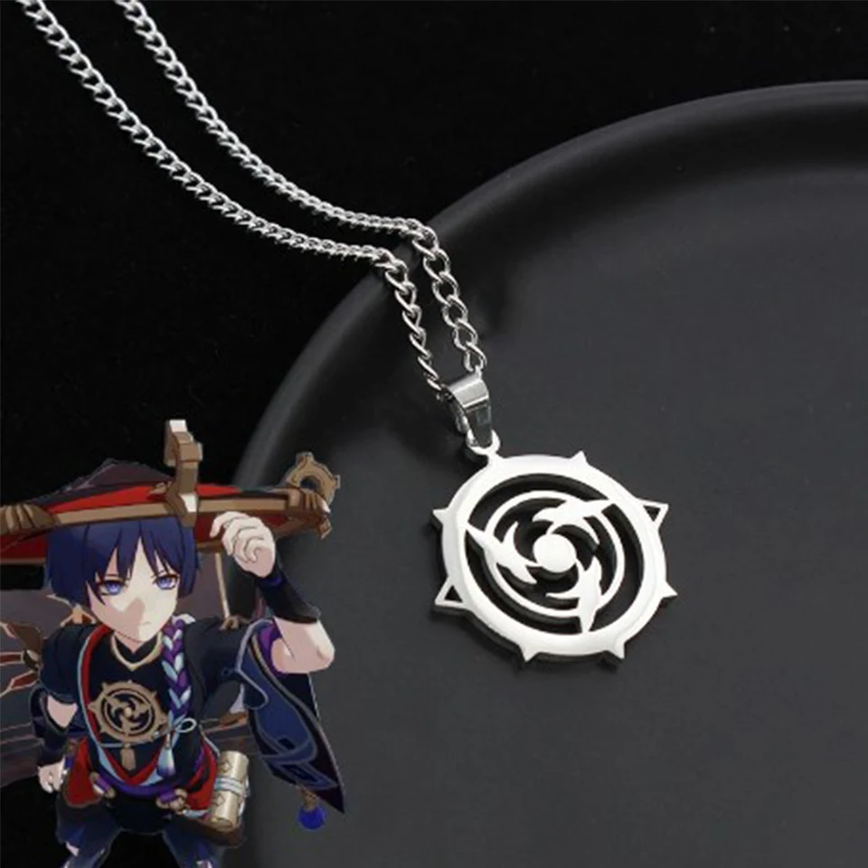 Hra Genshin Impact Náhrdelník Fatui Harbingers Scaramouche Kunikuzushi Cosplay unisex