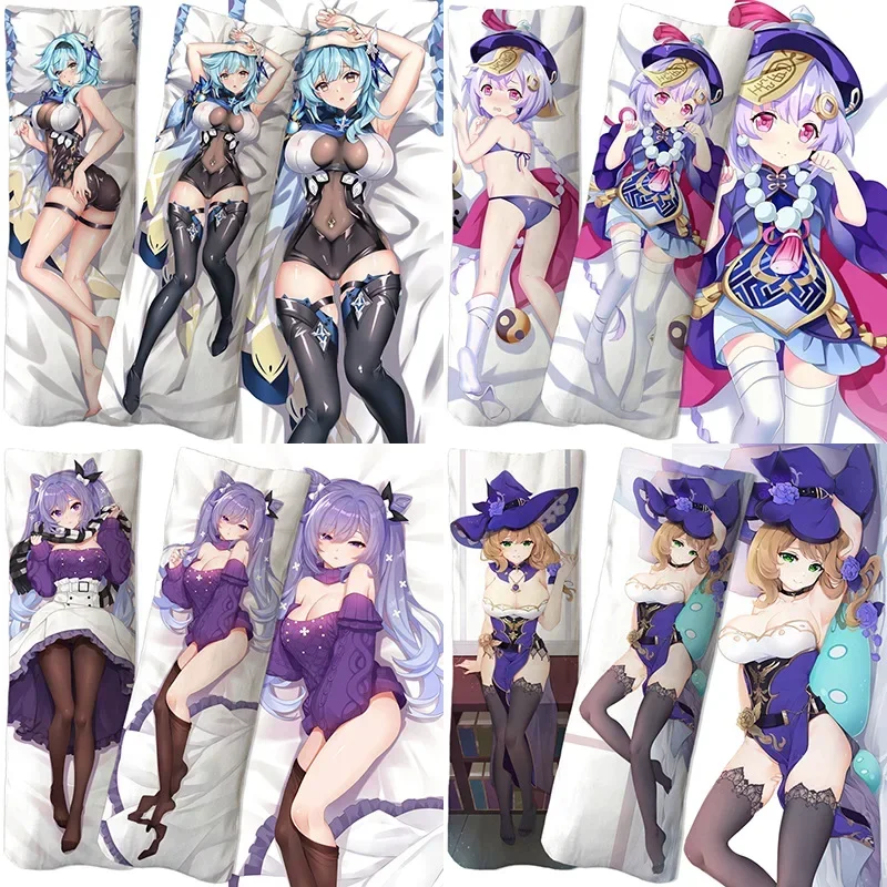 hra Genshin qiqi Lisa Keqing Eula Equal Body Hug Body vankúš vankúš