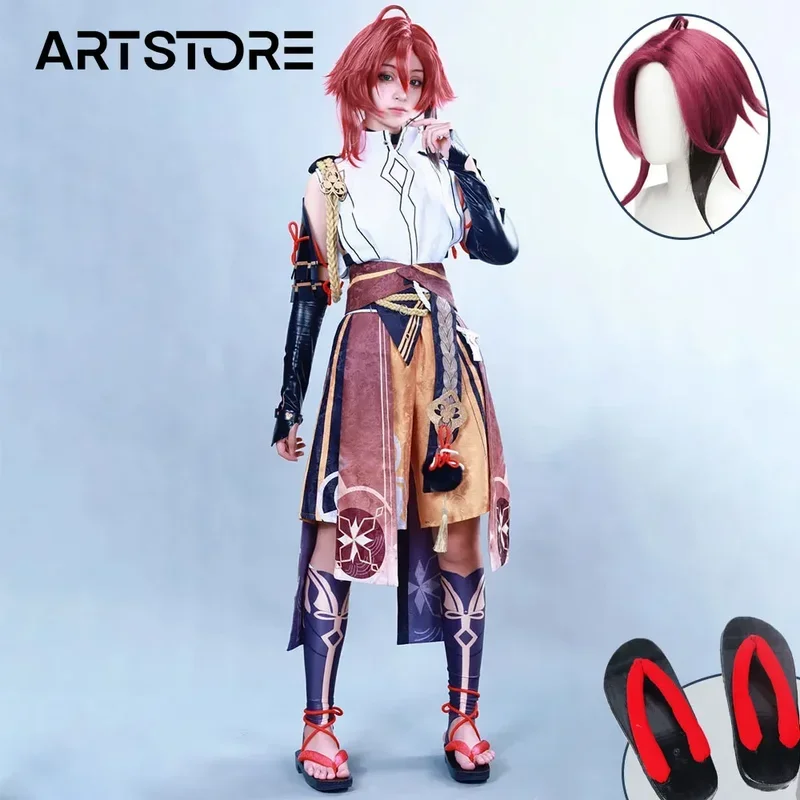 Hra Genshinimpact shikanoin Heizou Cosplay kostým parochň