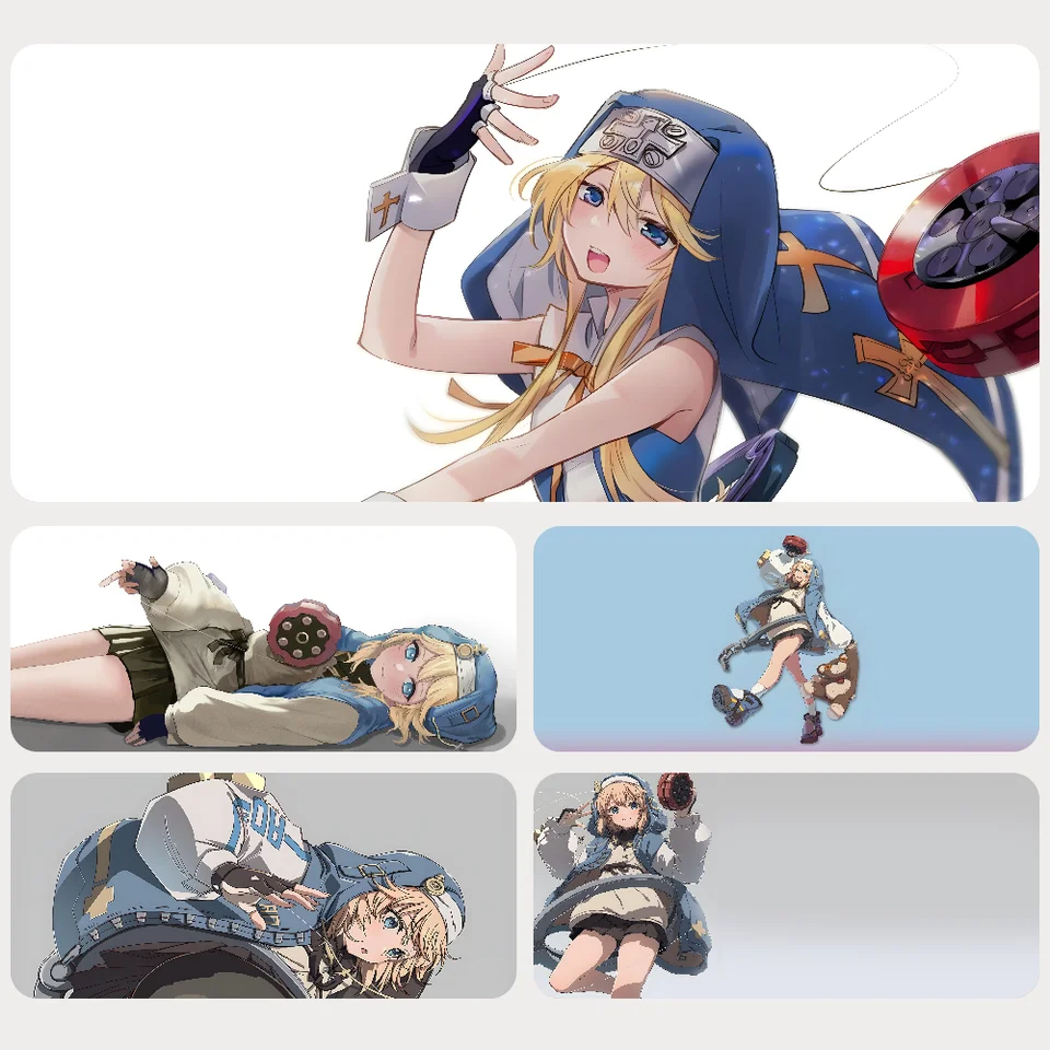 Hra Guilty Gear Bridget MousePad Gaming Mouse Pad Gamer PC PC Doplnok Deskmat Klávesnica Mat Desk Protector Mause Pads