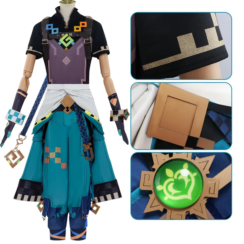 Hra Kinich Cosplay kostým mužov Uniformný oblek Halloween Karneval Party Outfit
