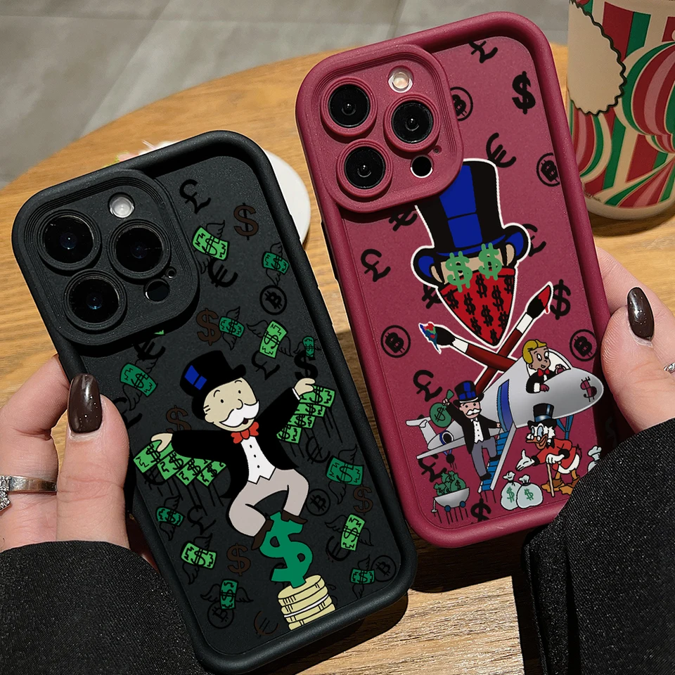 Hra M-Monopolys Telefón pre Huawei P40 P50 Mate 30 40 Nova 7 9 10 Honor 300 200 x7 x9 90 50 Pro 4g 5G Soft TPU Zadný kryt TPU
