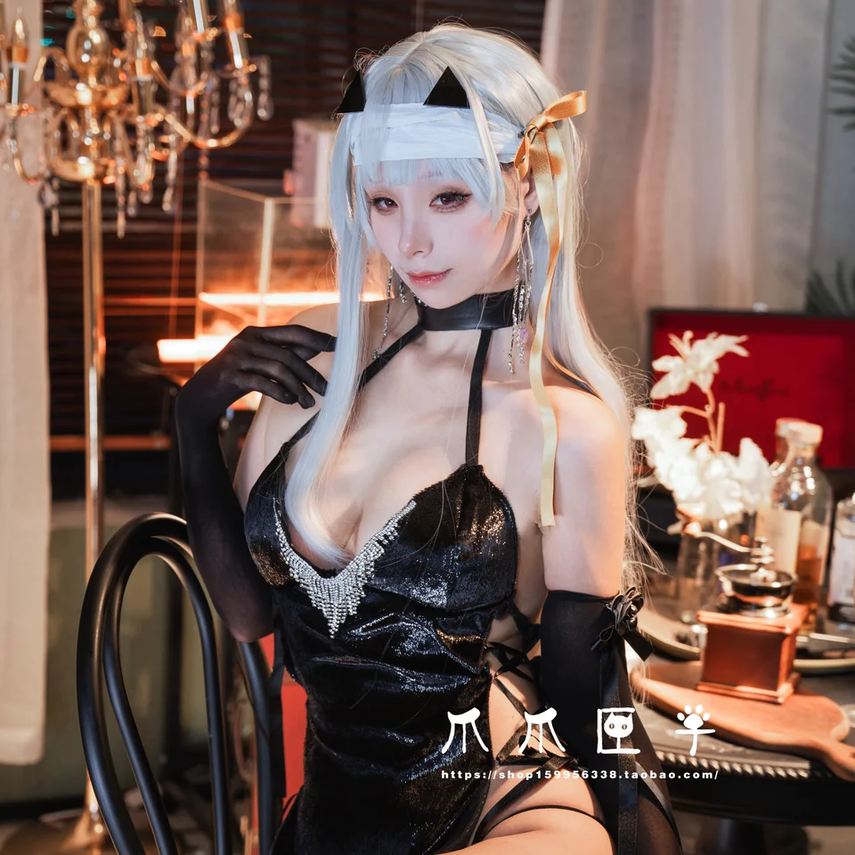 Hra Nikke The Goddess of Victory Modernia Marian Cosplay kostým sexy večerné šaty ženské halloweenske karnevalové oblečenie