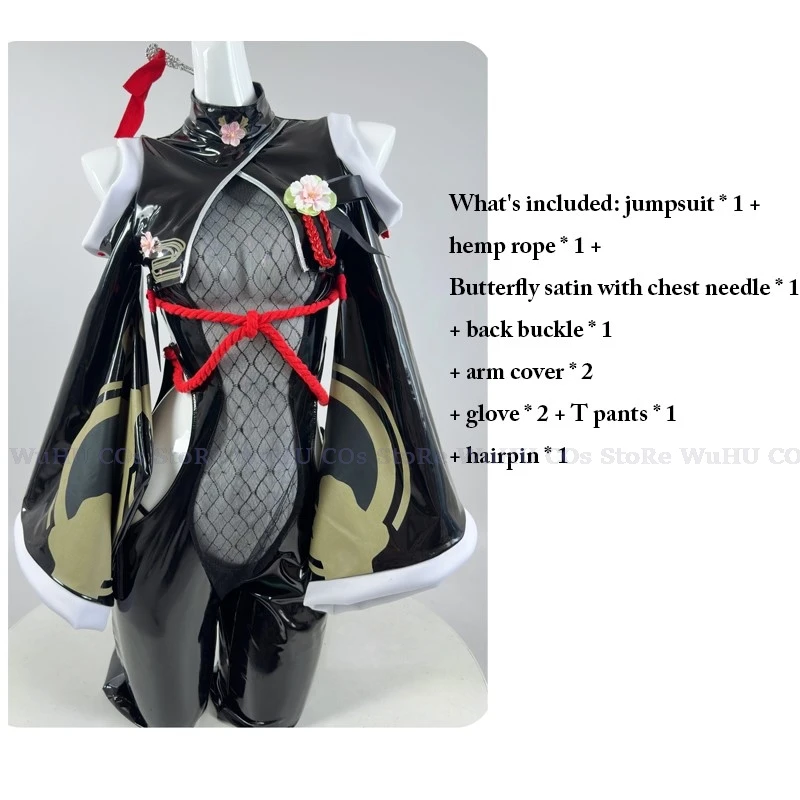 Hra Nikke The Goddess of Victory Sakura Suit Cosplay kostým Ženy sexy kimono šaty čierne uniforma halloween strany rola hra