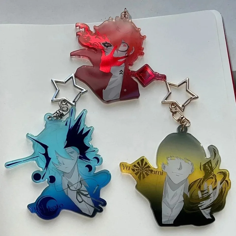 Hra persona amamiya ren yu narukami yuuki makoto cosplay keychain unisex akrylové prívesky