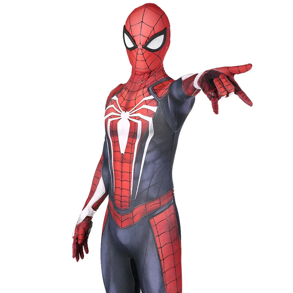 Hra ps4 Spiderman Insomniac pokročilý oblek cosplay kostým Halloween 3D tlačený spandex flexibilný cosplay disfraces dospelých detí