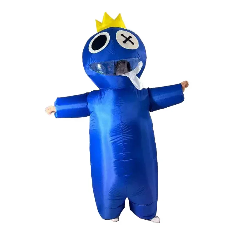 Hra Rainbow Cosplay modrý priateľ monštrum nafukovacia kombinéza plné kostýmy Halloween dospelí
