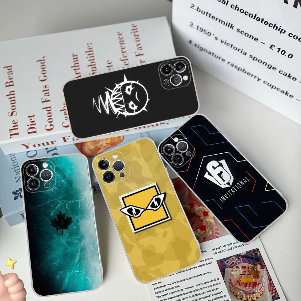 Hra Rainbow Six Siege Puzdro Silikone Soft pre iPhone 16 15 14 13 12 11 Pro Mini xs Max Plus x