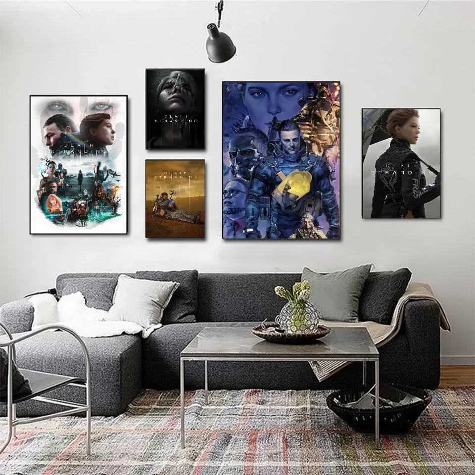 Hra televízia smrť uviaznutia plagátu Whitepaper Witerproof Paper Sticker Coffee House Bar Plagrs Wall Stickers