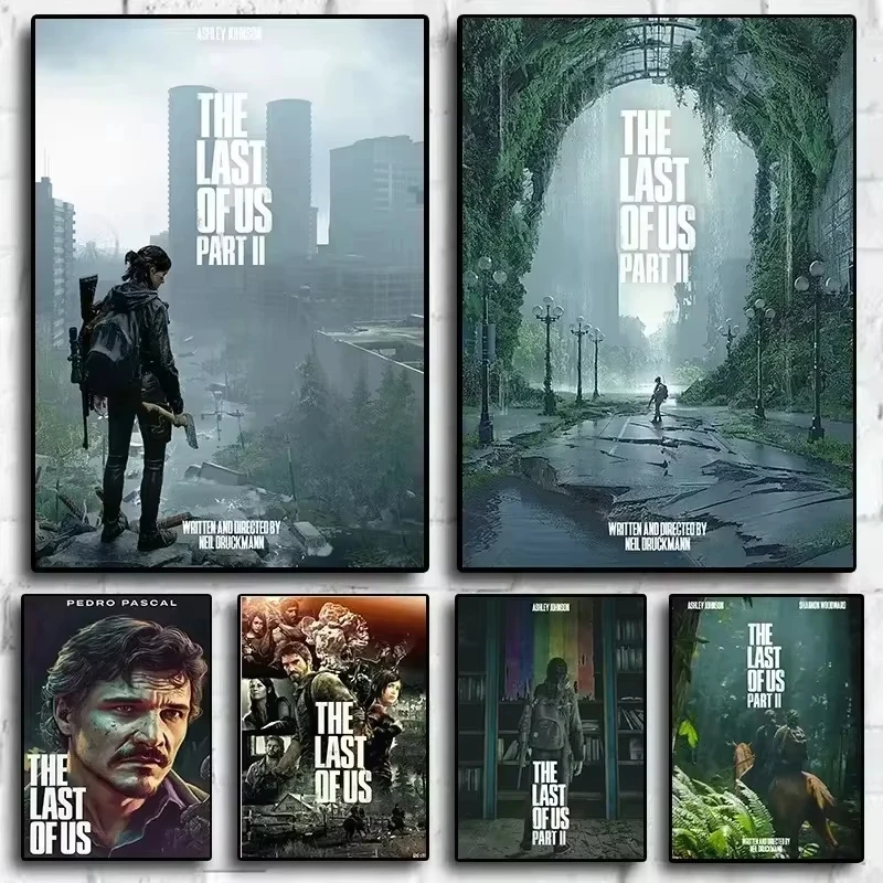 Hra televízna show The Last z nás plagát estetika Ellie Gaming Canvas Painting Home Decoration Wall Art Art Mural Gamer Room Decor