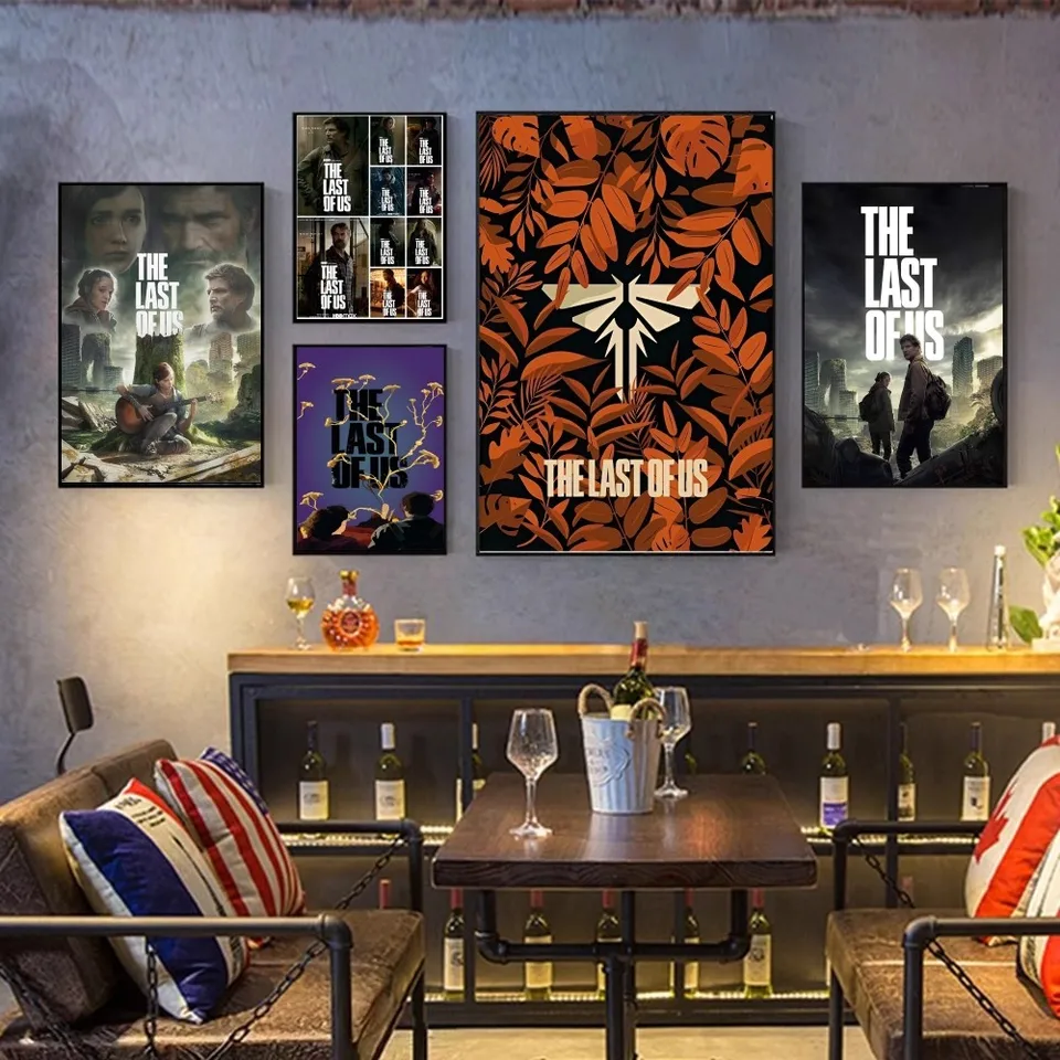 Hra The Last of Us Film Spikateľné plagáty Vintage Room Bar Cafe Decor Nordic Home Decor