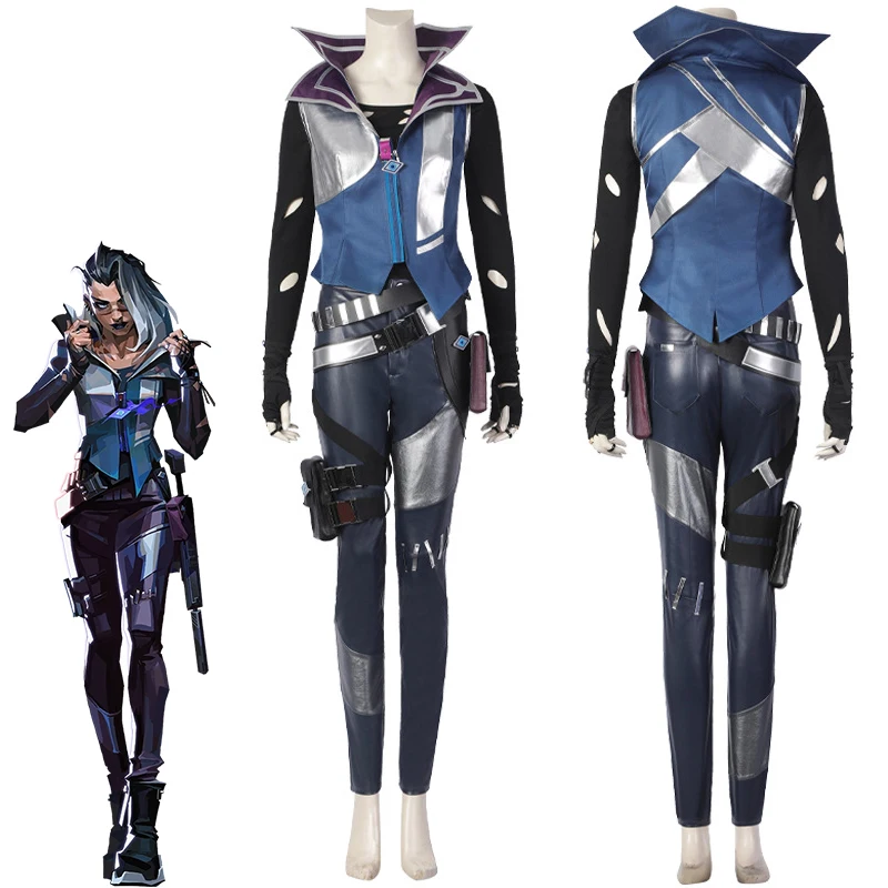 Hra Valerant Fade Cosplay Fantasia kostým sexy ženy bojový uniformný oblek Halloween karnevalová párty maskované oblečenie