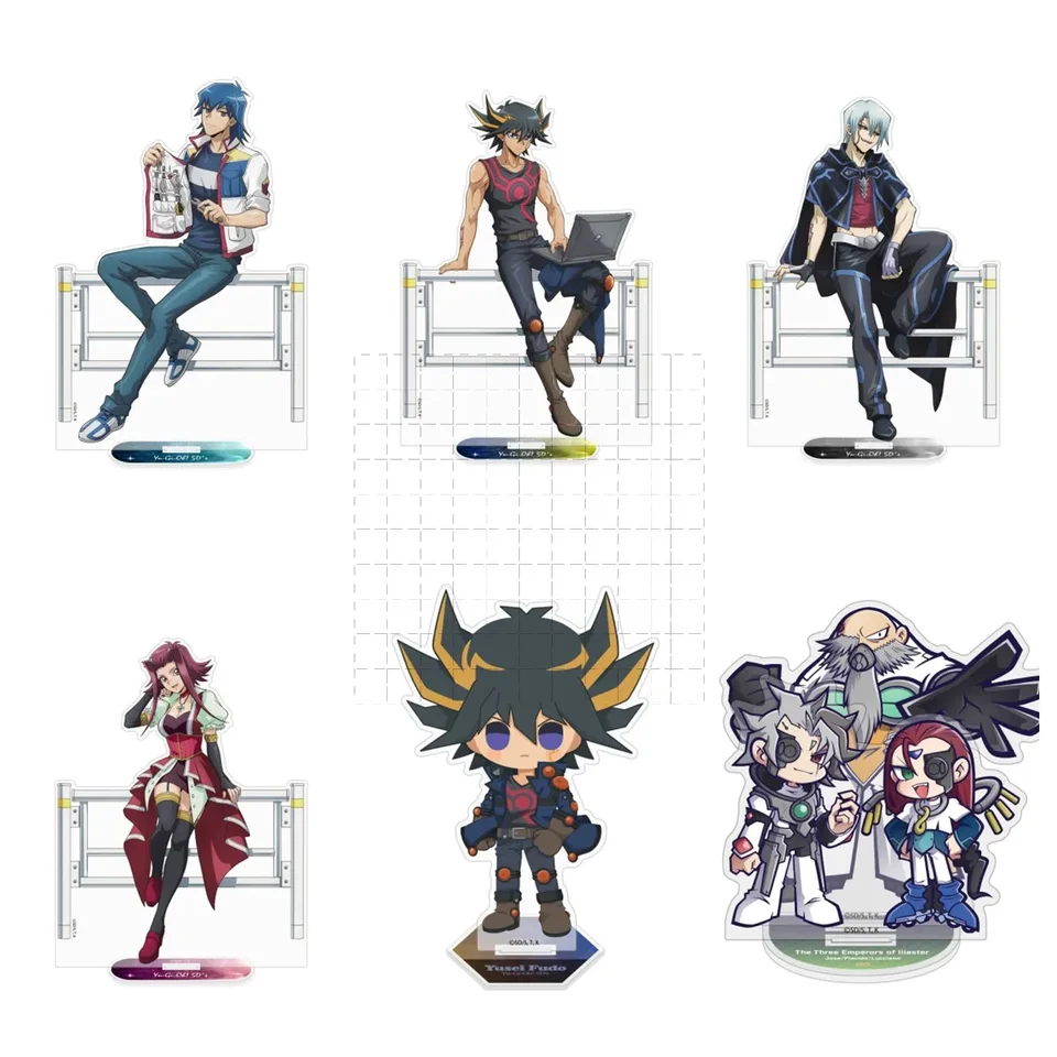 Hra yu-gi-oh! 5D's Acryl Stand Anime Anime Yugioh Fudo Yusei Jack Atlas Akiza Izinski postava Model Plate Cosplay hračky pre darček