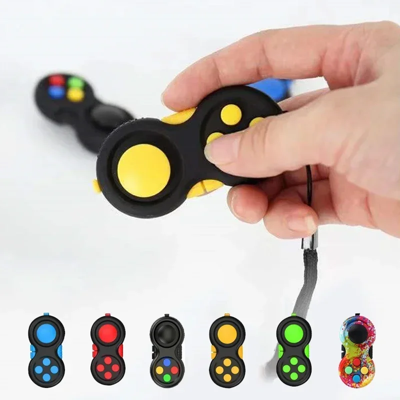 Hračka na dekompresnú hračku proti protivníkovi s 8 funkciami Fidget Controller Stres reduktor hračky zmierňuje stres a úzkosť hračiek