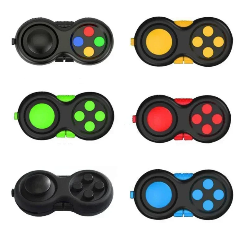 Hračka na dekompresnú hračku proti protivníkovi s 8 funkciami Fidget Controller Stres reduktor hračky zmierňuje stres a úzkosť hračiek