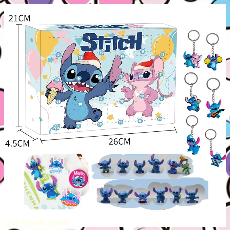 Hračka stehy 24ks vianočné odpočítavanie adventného kalendára pandent figúrky bábika brošňa Random Box pre animované detské darčeky s dovolenkami
