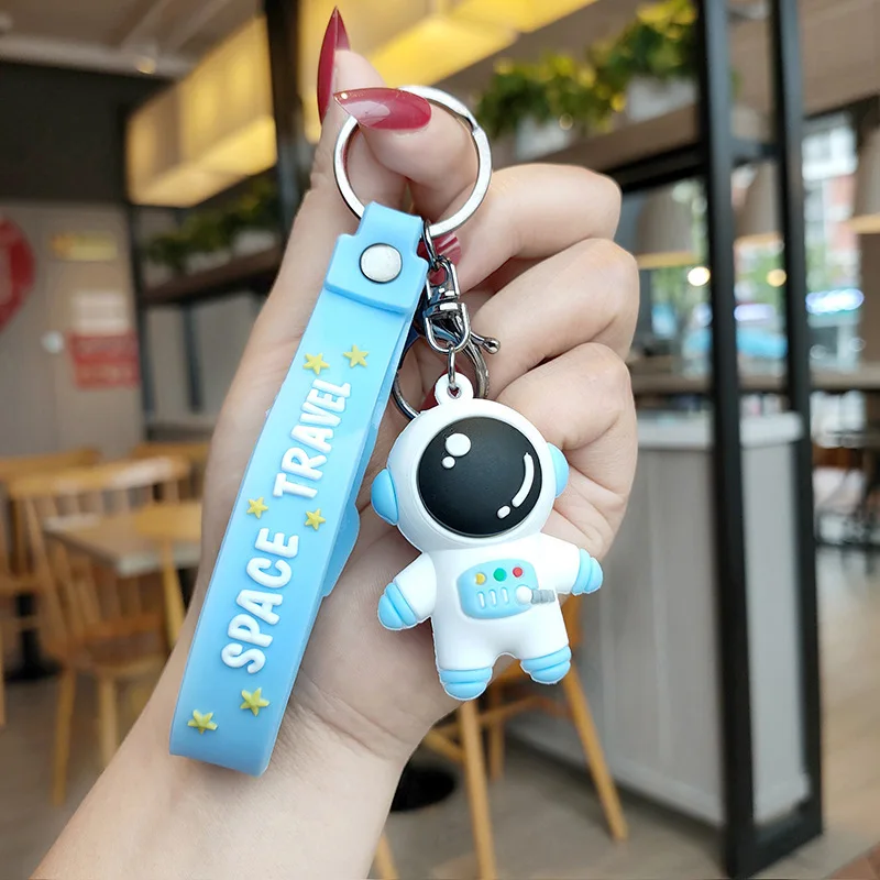 Hračky Keychain prívesok darček k karikatúre silikónový pár štýl astronauutské doplnky Kreatívne a roztomilé batoh malý prívesok Schoolbag
