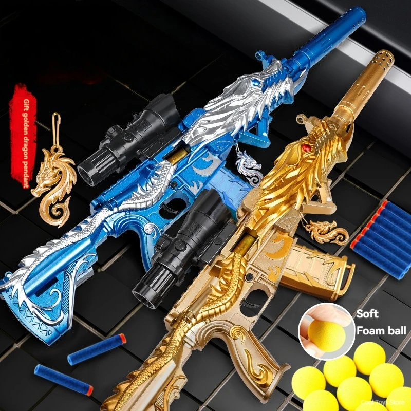 Hračky pre pištoľové pištole pre chlapcov pre chlapcov mäkká guľka M416 manuál blaster hračky s ostreľovacou puškou streľba na streľbu Model pre deti vonkajšie hry