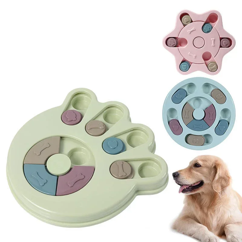 Hračky puzzle s pomalým kŕmením Interaktívne zvýšenie IQ DispenSer Non-Slip pomaly jesť misky mačacie psie potravinové hry