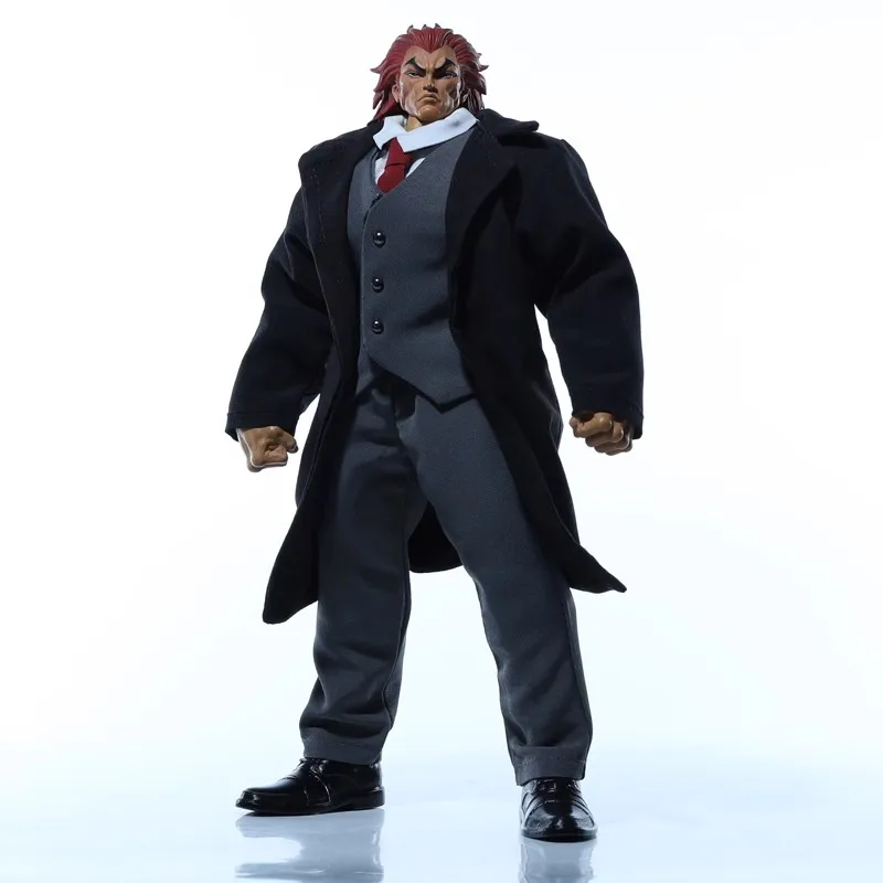 Hračky Storm Hračky 1/12 vojak Baki Yujiro Hanma Long Suit Trench Coat Vest Pants Model Model Fit 6 '' Action Figure Body na sklade