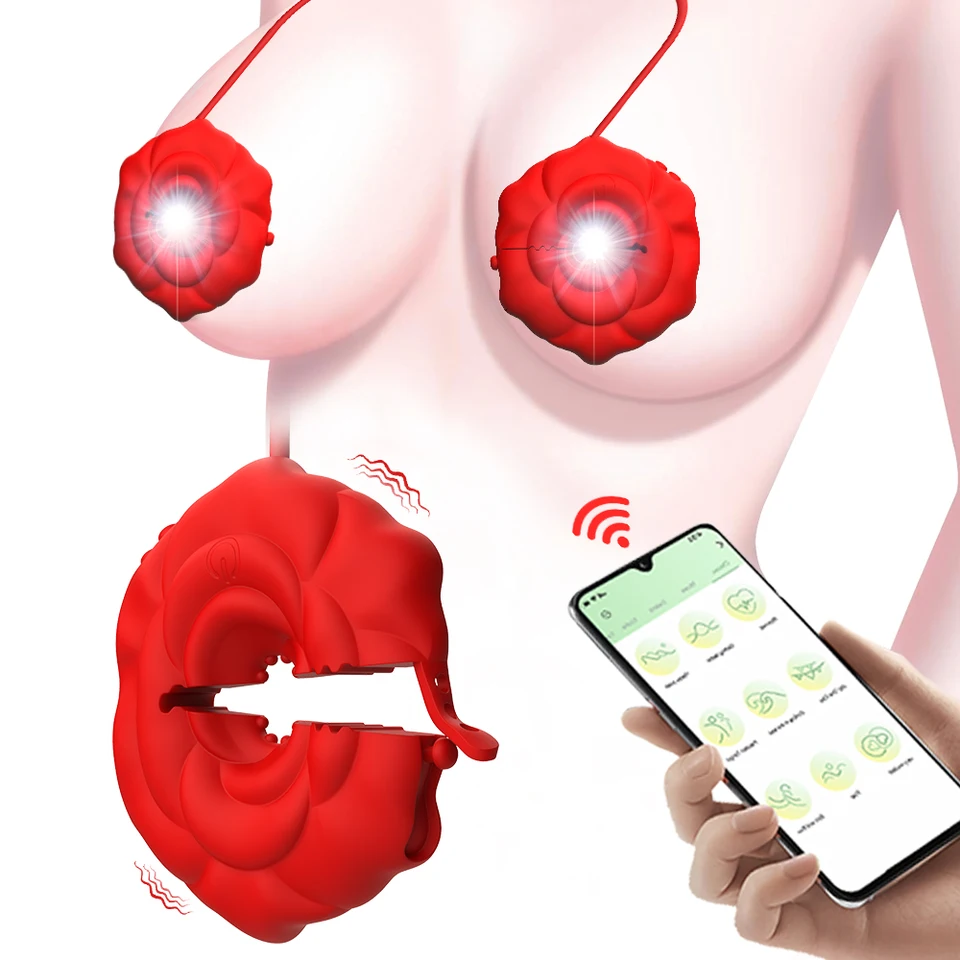 Hračky Vibrátor bradavky Vibrátor pre ženy 9 Vibračné aplikácie ovládané vibračné vsuzy CLAPP BDSM fetiš páry flirtovanie sexuálne potešenie