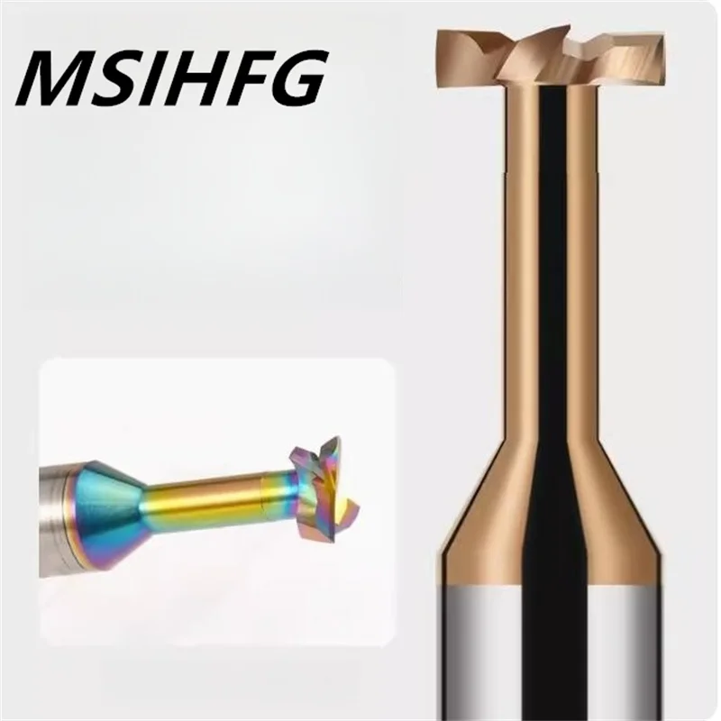 HRC55 T slot koncový mlyn Tungsten Carbid Endmill CNC náradie Fresa router bit hliníková frézovacia rezačka