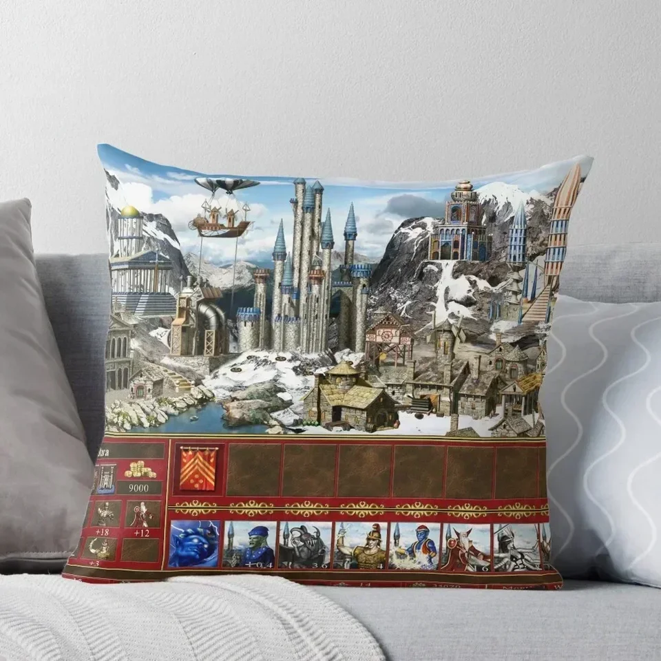 Hrdinovia Might & Magic 3 Tower Thrown Had vankúš Sofa Dekoratívne obaly vankúšov pre deti obalov pre vankúš na pohovky