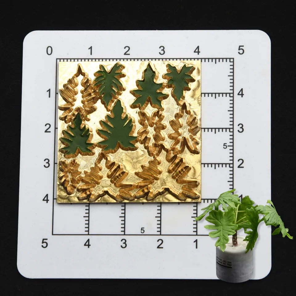 Hrnčiarska hlinená bábika Domov dekorácie Miniatúrne čipky strom Philodendron DIY formy
