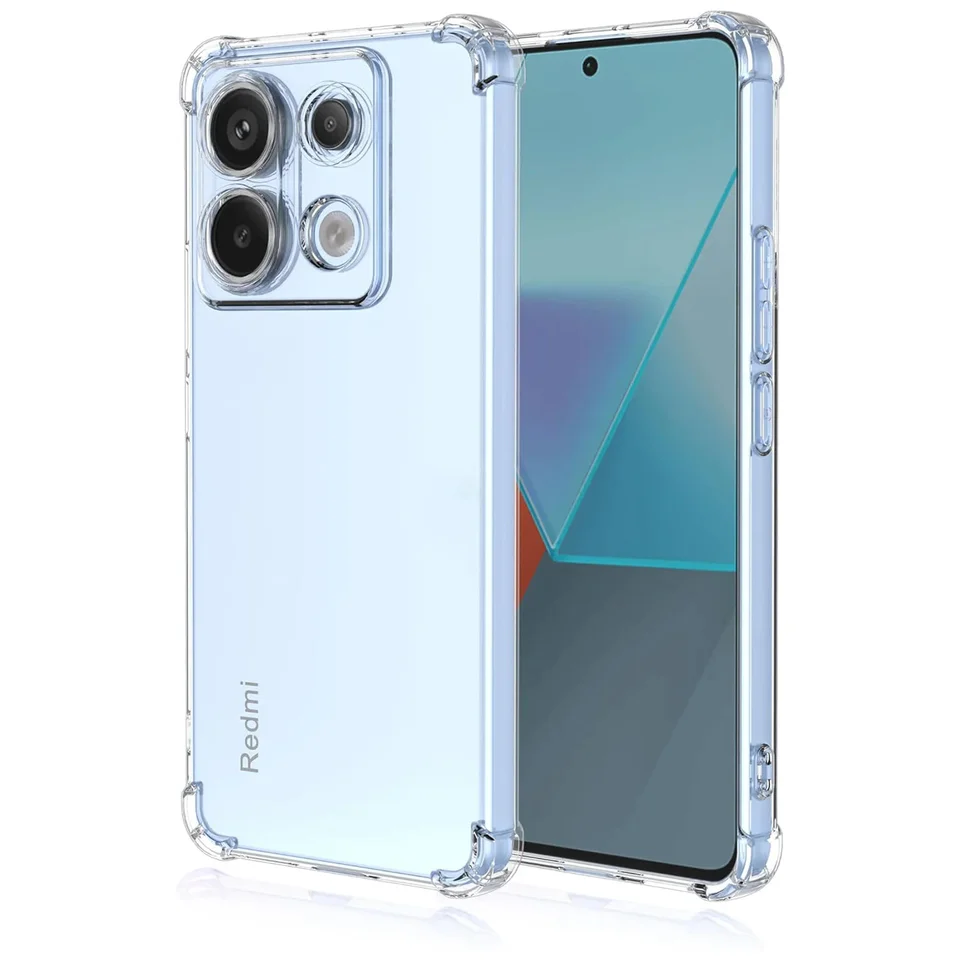 Hrubé nárazové puzdro Silikone Clear Puzdro pre Xiaomi Redmi Poznámka 13 PRO 5G 12 5G 12S REDMI A1 A2 PLUS OBCHOD ZA