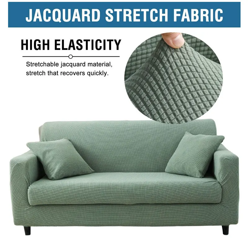 hrubý chránič pohovky Jacquard pevná tlačená pohovka pre obývaciu izbu gauč kryt roh pohovky Slipcover l Tvar l