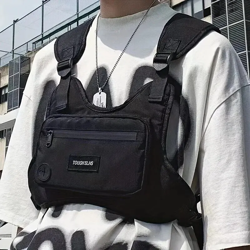 Hrudná taška ulica Módny taktický balíček Multifunkčný pekný milovník módnej vesty Sports Bag