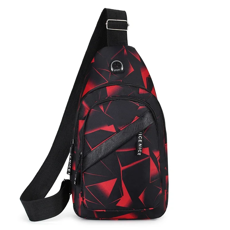 Hrudník Pánske ins Nové módne ľahké ľahké vonkajšie športové neformálne pár batohov trend hrudník Kórejská verzia Crossbody Bag