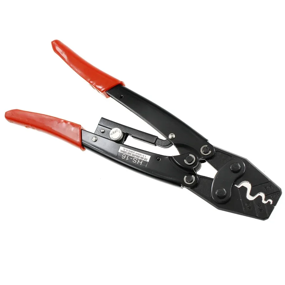 HS-16 Japonský štýl Crimping Piler pre terminál 1,5-16 MM2 Cripming Klieštia Rathet Crimping Tools Pliers