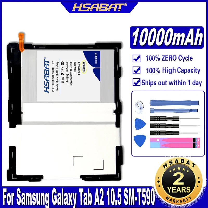 HSABAT EB-BT595ABE 10000MAH batéria pre tab galaxy Samsung Galaxy A2 10.5 SM-T590 SM-T595 T595 SM-T835 / TAB A2 XL batérie