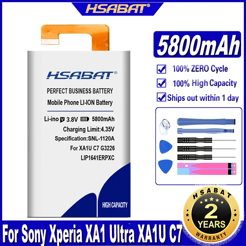 HSABAT LIP1641erPXC 5800MAH batérie pre Sony Xperia XA1 Ultra / XA1U C7 G3226 G3221 G3212 G3223 batérie