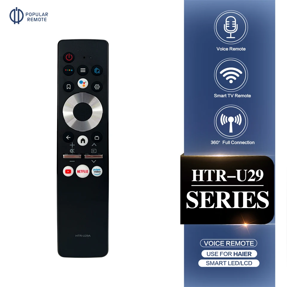 HTR-U29R Voice Wireless Diaľkové ovládanie pre HAIER 50 SMART TV H50K6UG H55K6UG H65K6UG BX2 HAIER 50 SMART TV DX