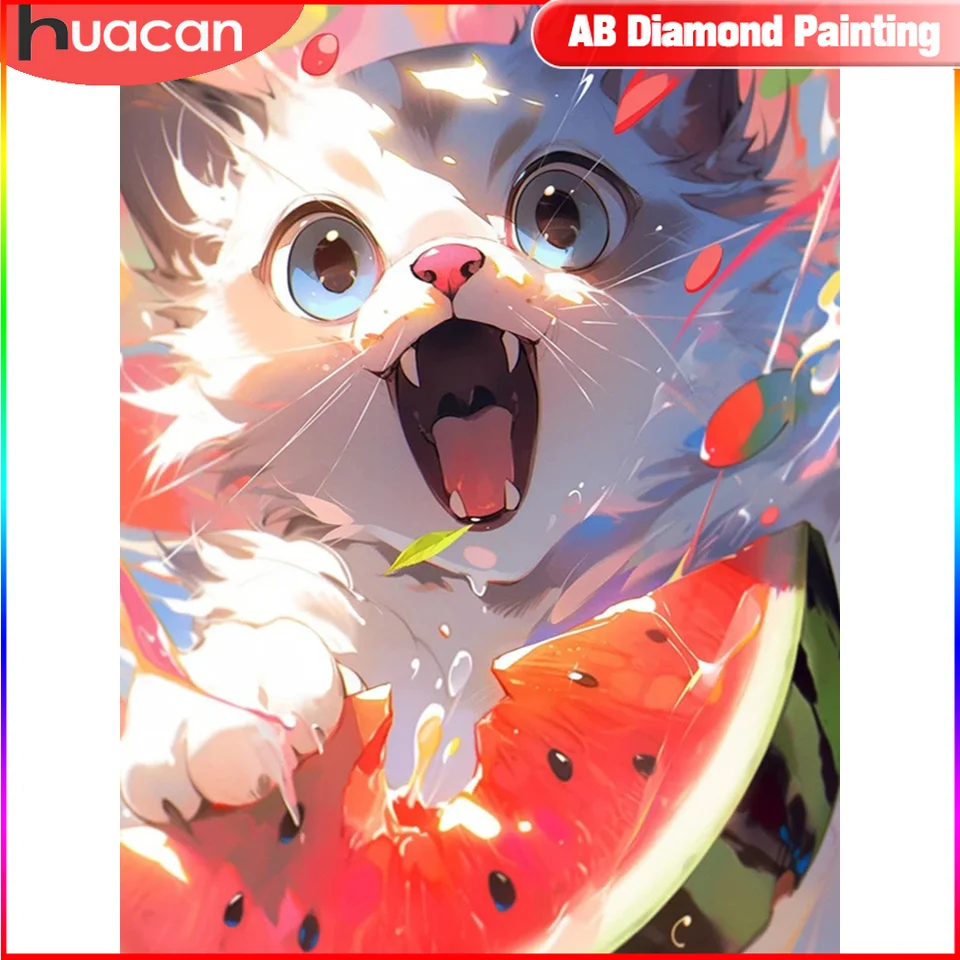 Huacan Animal Diamond Painting Cross Stitch súprav