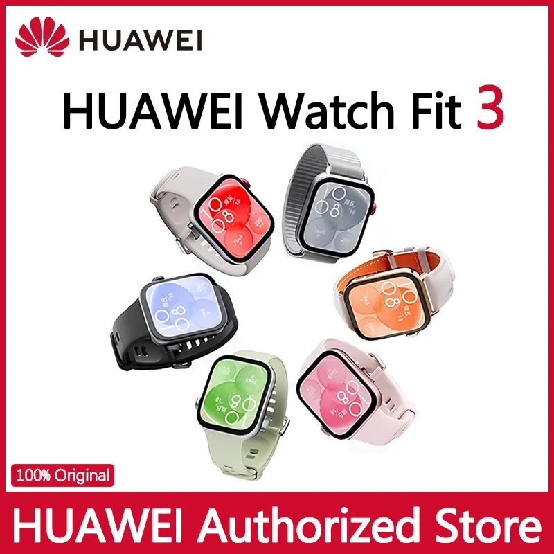 Huawei Watch Fit 3 Smartwatch, 1,82-palcový displej AMOLED, volanie Bluetooth, ultra-slimový dizajn, odolná výdrž batérie