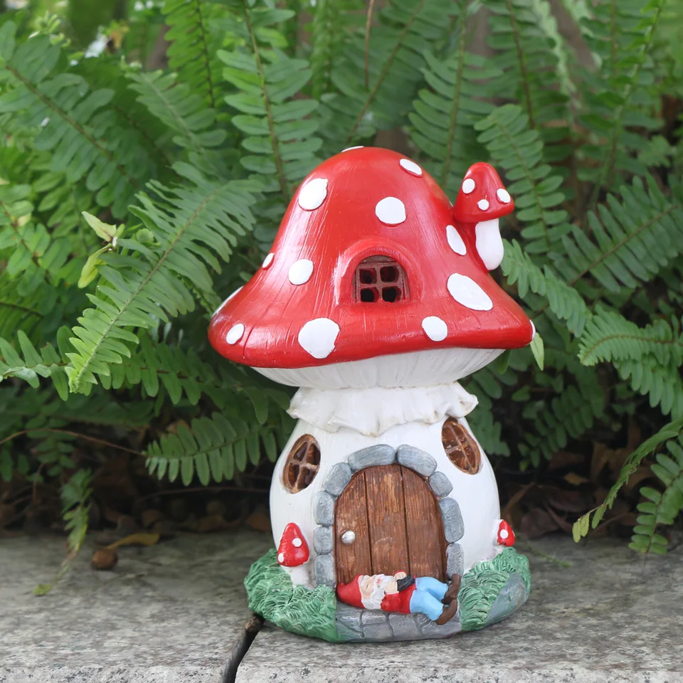 Hubár Butter House Resin Solar Light, vhodné pre záhradu, nádvorie, trávnik, dvere, rybník, balkón, parap