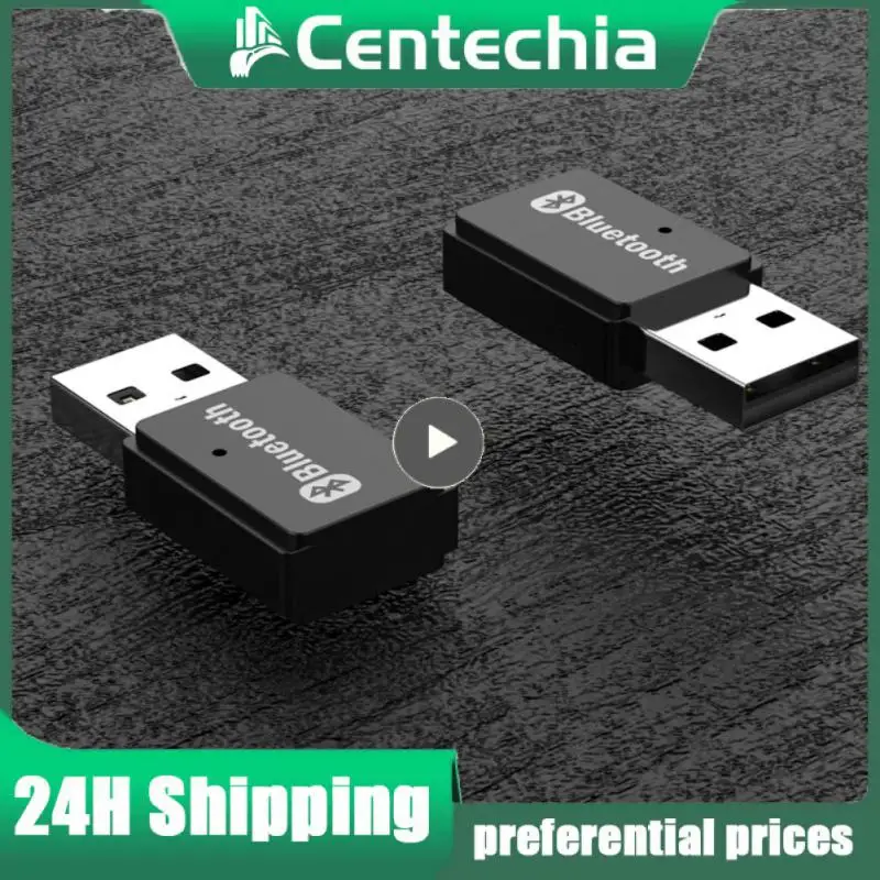 Hudba Aux Audio prijímač ABS Materiál prijímača vysielača Jereh Chip PC adaptér Dongle Wireless Serfón myši čierna