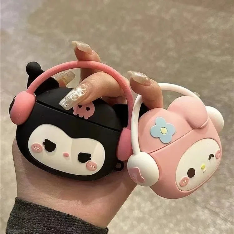 Hudobná melódiu Kulomi puzdro pre Apple AirPods 1 2 3 puzdro pre kryt AirPods Pro Pro2 s háčikmi slúchadlami pre slúchadlá
