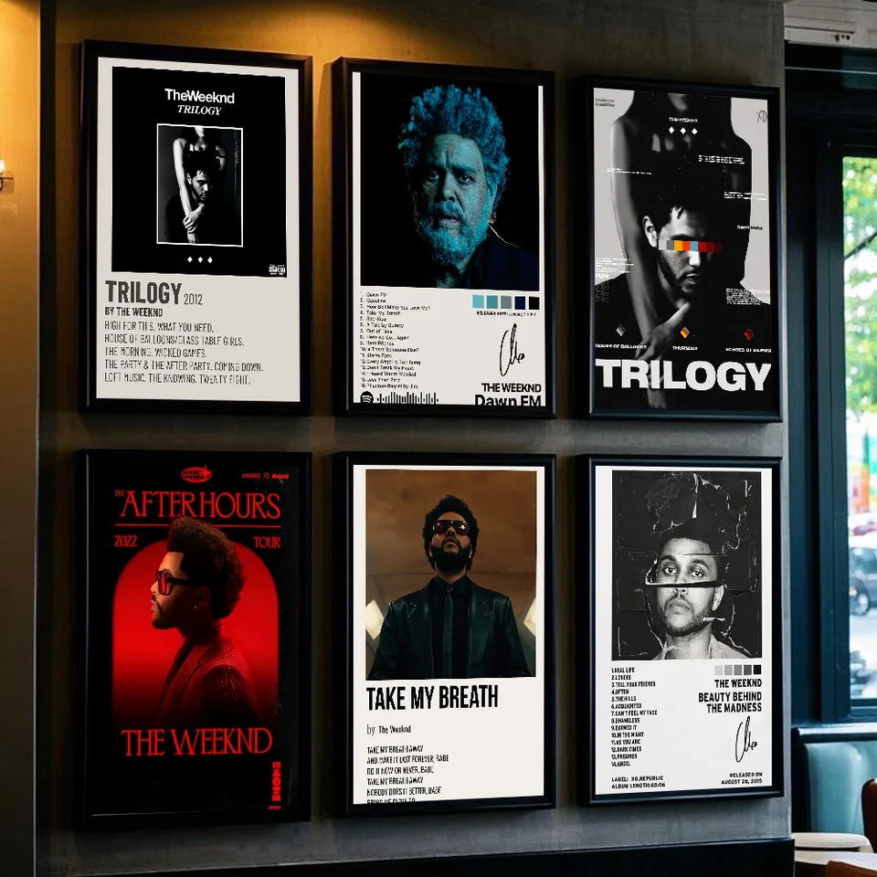 Hudobné album hviezda t-twnd hip hop tlačový plagát umenie lepkavú stenu nepremokavá domáca izba spálňa bar estetická dekorácia