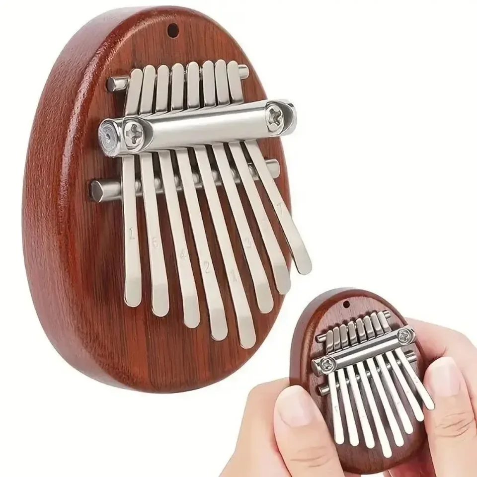 Hudobné boxy 8 kľúče Mini drevené Kalimba Spirited Away prst palcový klavír hudobné boxy darček priateľka Totoro Birthday Homes dekor