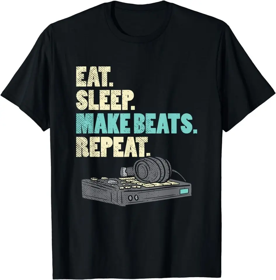 Hudobný producent, Funny DJ, Tričko Tričko Tričko Unisex Tričko Cotton Luxury Brand Vintage