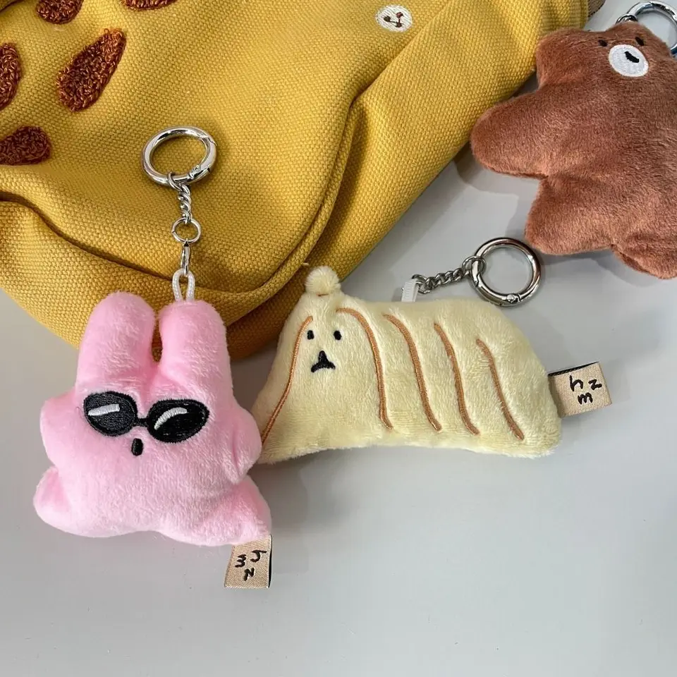 Hug Bear Funny Animal Key retiazka dlhé vlasy Pes Pes Slnečné okuliare Králik plyšová bábika Keychain plyšové plyšové kúzla Dolfin Dolfin Pendant
