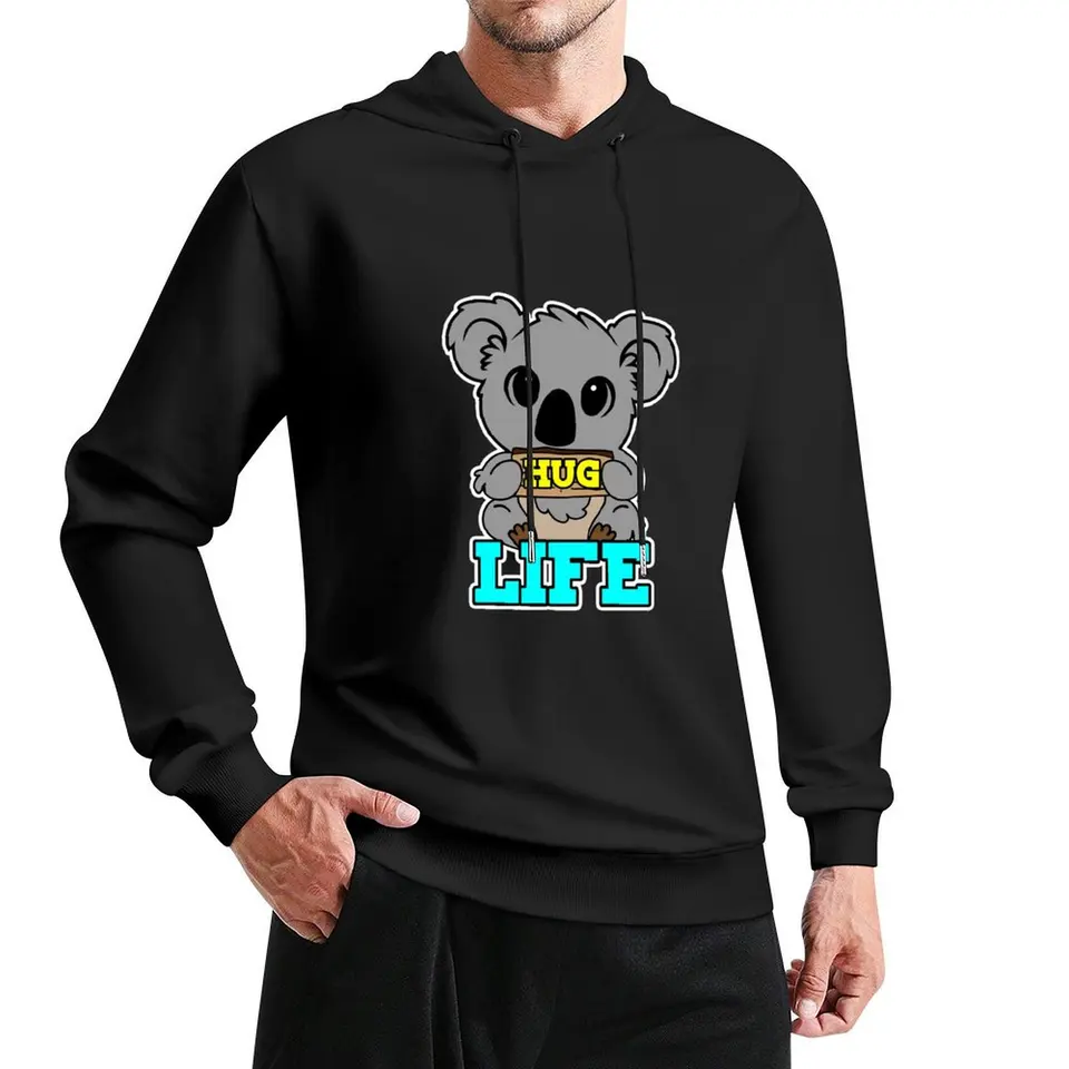 Hug Life Koala Pullover Hoodie pánske oblečenie mikinu