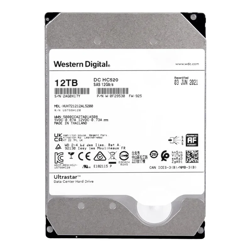 HUH721212AL5200 HDD 12TB pre WD/HGST/DELL 12TB 3,5 