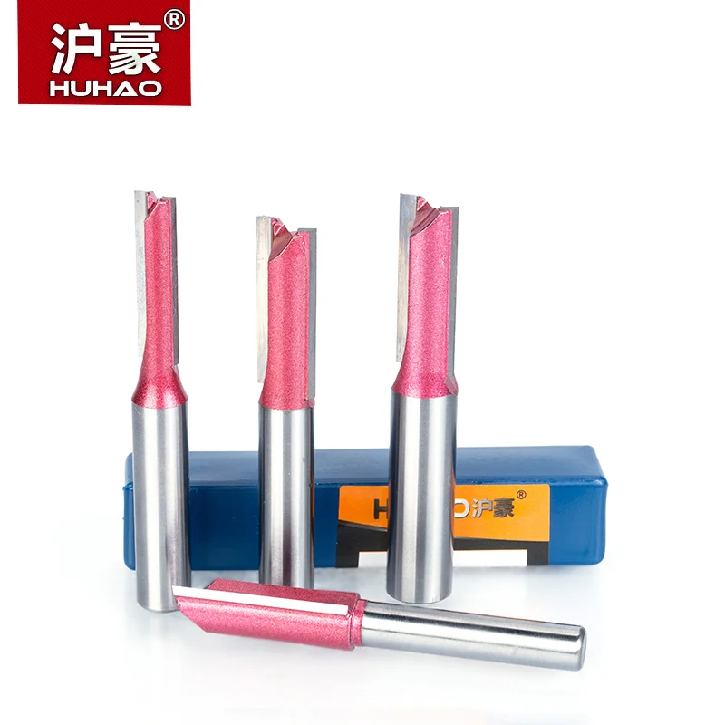 Huhao 1pcs router bit pre drevo 6 mm 8 mm 10 mm priemyselná trieda Priame bit Woodworking Tools