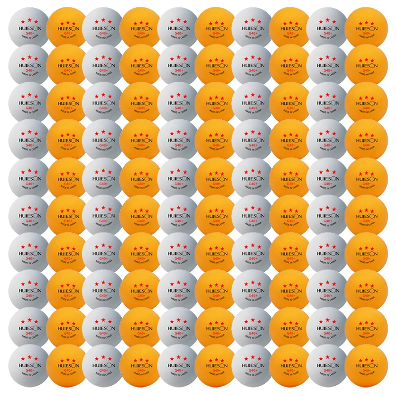 Huieson 50/100 PCS Vysoko kvalitné ping pongové gule Medzinárodné štandardné stolové tenisové loptičky pre súťaž a výcvik