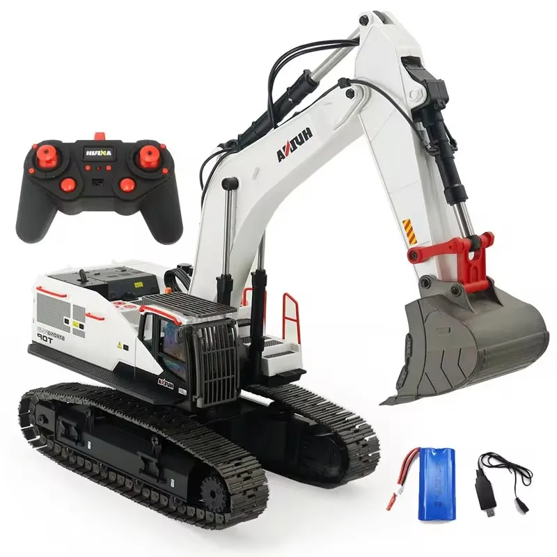 Huina 1594 Excavator 1/14 Elektrický diaľkový ovládací prvok 22 kanála 22.4G Hračka bezdrôtového inžinierskeho vozidla